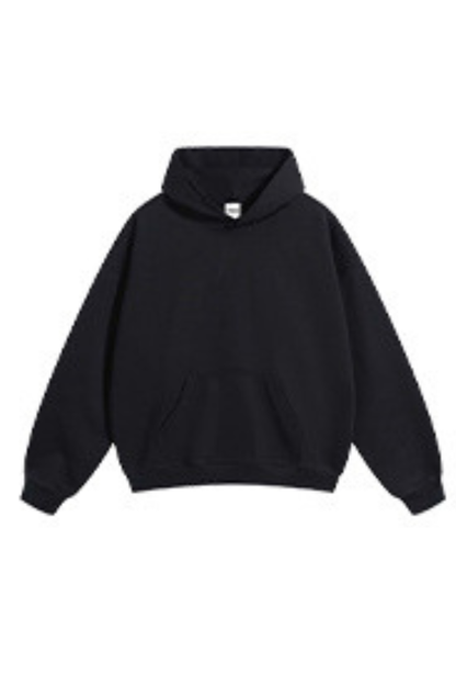 Women's FallWinter 430g Terry Solid LooseDropShoulder Hoodie