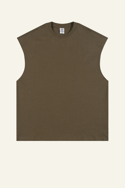Women's Streetwear Heavyweight Cotton Sleeveless Top