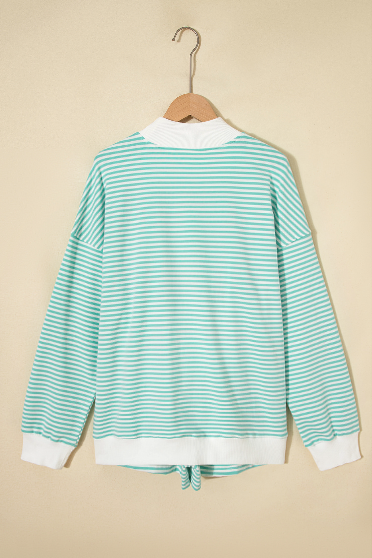 Women's Winter Casual Striped Long Sleeve Two Piece Set