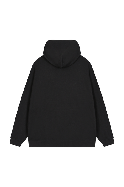 Women's Fall Waffle-Texture Drop-Shoulder Pullover Hoodie