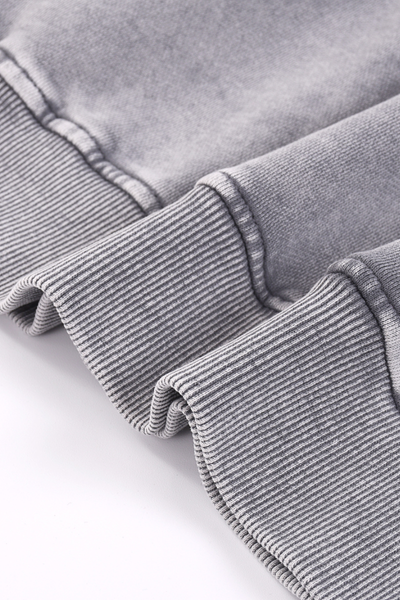 Men Fall Clothing 360G Snow Wash Crewneck Sweatshirt