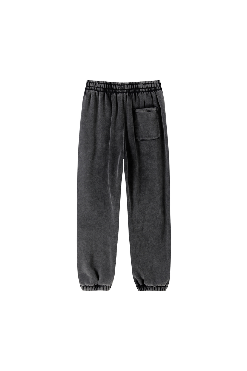 Women Fall Clothing Wax Washed Relaxed Jogger Pants
