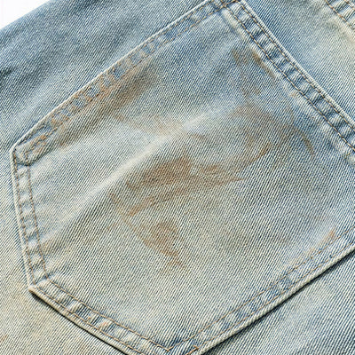Men's Spring Washed Splatter Paint Straight Leg Jeans
