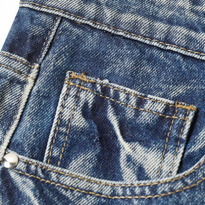 Men's Spring Art Brushstroke Wide Leg Denim Jeans