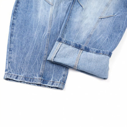 Men's Spring Vintage Washed Wide Leg Denim Jeans