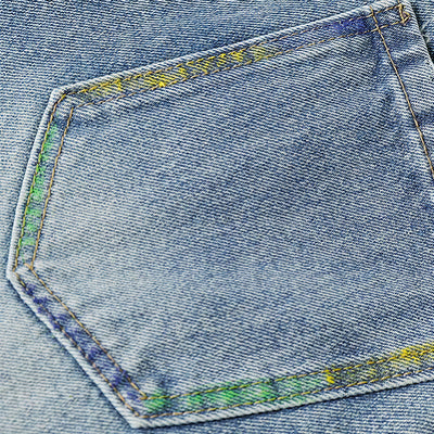 Men's Spring Graffiti Barrel Baggy Wide Leg Denim Jeans