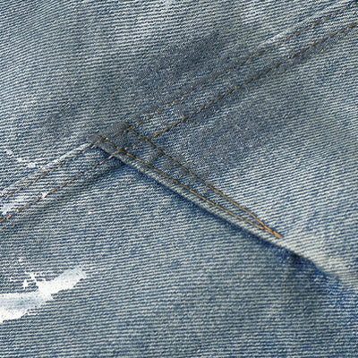 Men's Spring Graffiti Barrel Baggy Wide Leg Denim Jeans