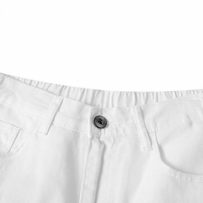 Men's Spring Splash Ink Graffiti Baggy Wide Leg Denim Jeans