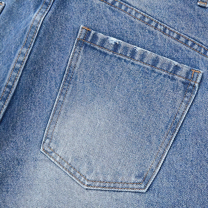 Men's Spring Vintage Washed Wide Leg Denim Jeans