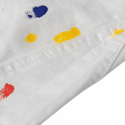 Men's Spring Splash Ink Graffiti Baggy Wide Leg Denim Jeans