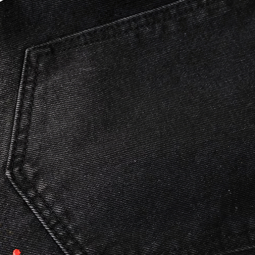 Men's Spring Splash Ink Washed Baggy Wide Leg Denim Jeans