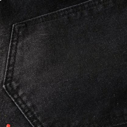 Men's Spring Splash Ink Washed Baggy Wide Leg Denim Jeans