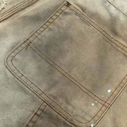 Men's Spring Mud Washed Ripped Carpenter Denim Jeans