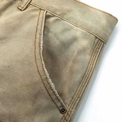 Men's Spring Mud Washed Ripped Carpenter Denim Jeans