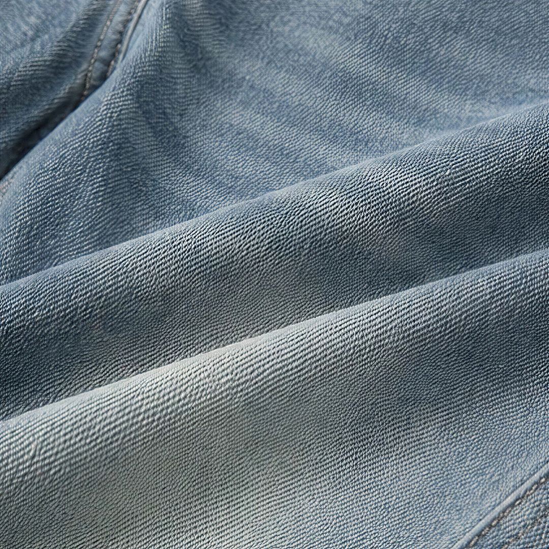 Men's Spring Blue Washed Deconstructed Arc Denim Jeans