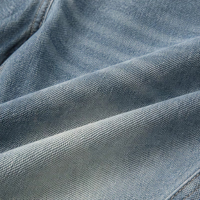 Men's Spring Blue Washed Deconstructed Arc Denim Jeans