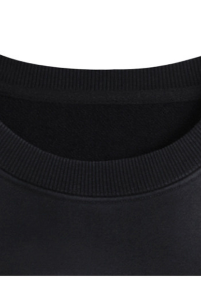 Women's Fall Dazzling-Wash Cropped Crewneck Sweatshirt