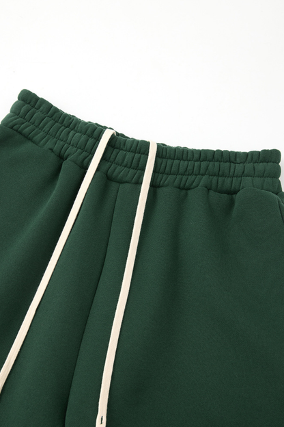 Men Fall Clothing Fleece Lined Drawstring Five Inch Shorts