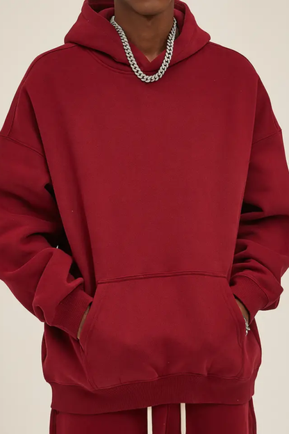 Men's 350G Heavyweight Large Pocket Hoodie Sweatshirts