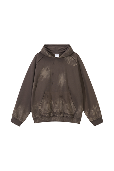 Unisex Fall Clothing Heavy Paint Distressed Street Hoodie