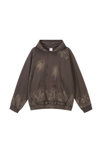 Unisex Fall Clothing Heavy Paint Distressed Street Hoodie
