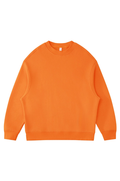 Women's Fall Winter Fleece-Lined Loose Crewneck Sweatshirt