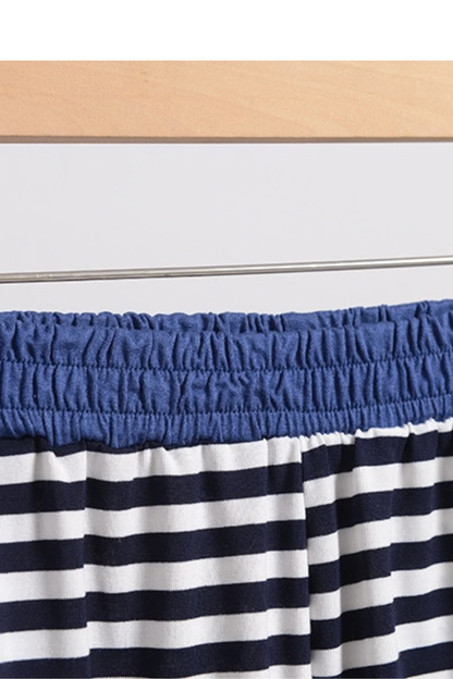 Women All Season Striped Straight Leg Lounge Pants
