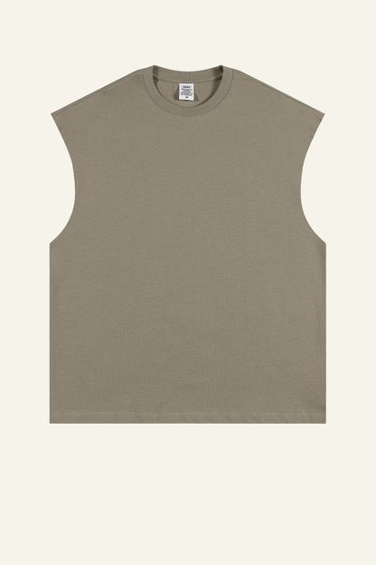 Women's Streetwear Heavyweight Cotton Sleeveless Top