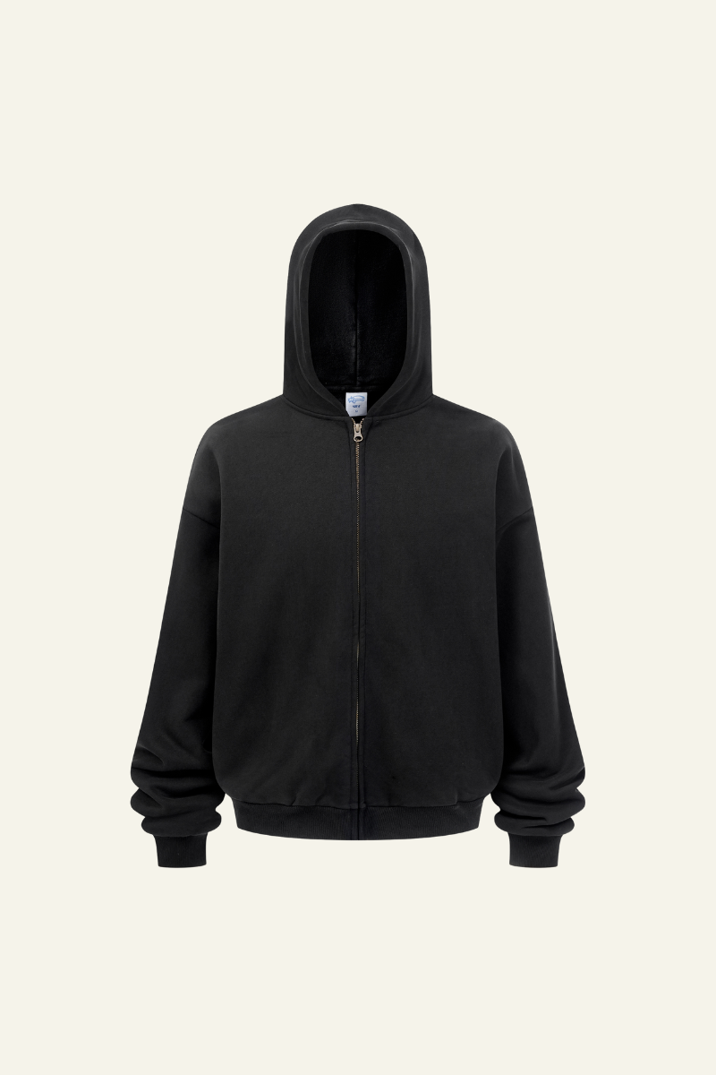Women's Streetwear Full Zipper Hooded Jacket