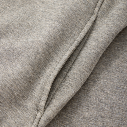 Unisex Fall Clothing Warm Heathered Half Zip Sweatshirt