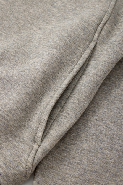 Women Fall Clothing Warm Heathered Half Zip Sweatshirt