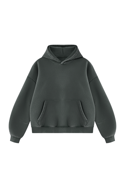 Unisex Fall Clothing Vintage Faded Curved Sleeve Hoodie