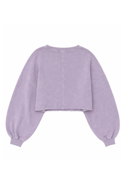 Women Spring Lightweight Cropped Batwing Long Sleeve Top