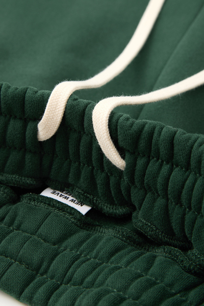 Men Fall Clothing Fleece Lined Drawstring Five Inch Shorts