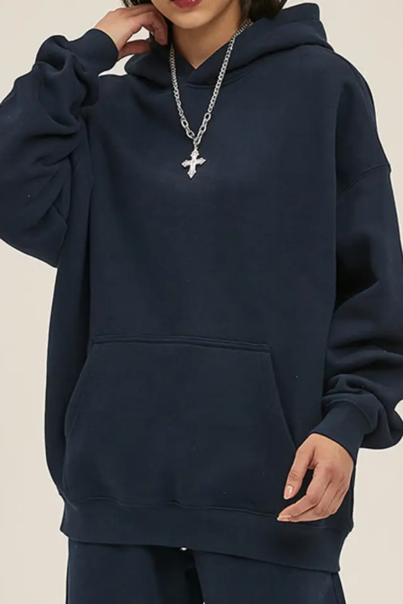 Men's 350G Heavyweight Large Pocket Hoodie Sweatshirts