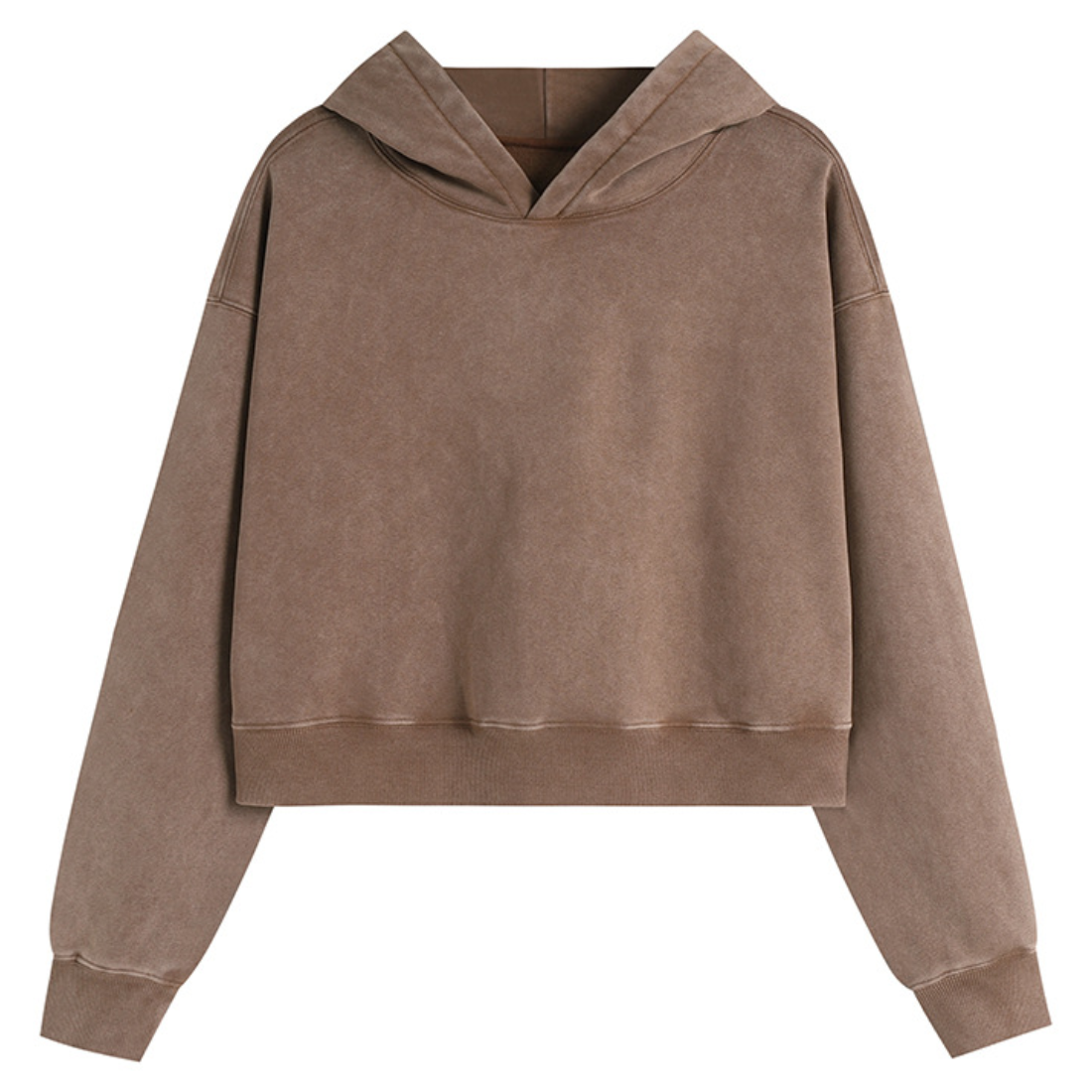 Women's Fall Dazzling-Wash Cropped Pullover Hoodie