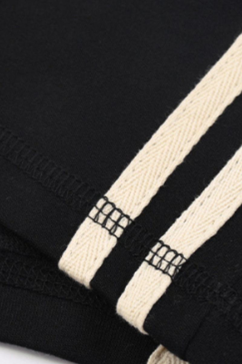 Women Summer Side Stripe Drawstring Sports Shorts