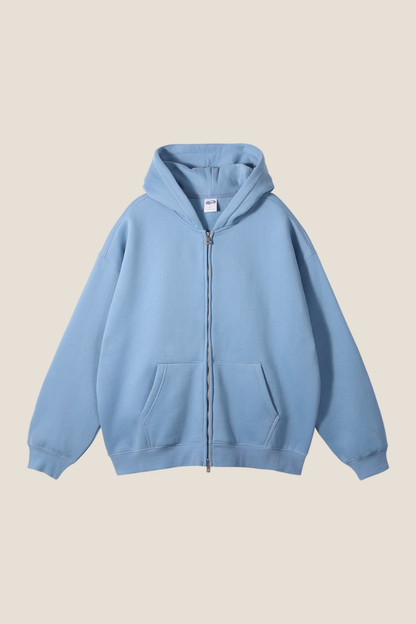 Women's Streetwear 350G Heavyweight Full Zip Hooded Jacket