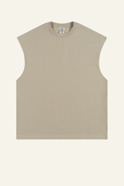 Women's Streetwear Heavyweight Cotton Sleeveless Top