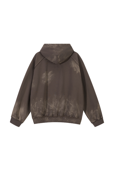Unisex Fall Clothing Heavy Paint Distressed Street Hoodie