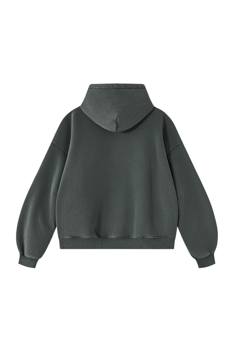 Unisex Fall Clothing Vintage Faded Curved Sleeve Hoodie