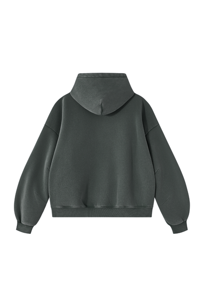 Unisex Fall Clothing Vintage Faded Curved Sleeve Hoodie