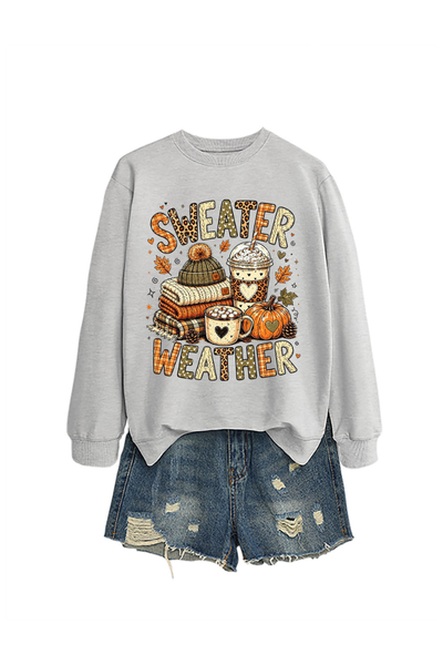 Unisex Fall Clothing Sweater Weather Graphic Sweatshirt