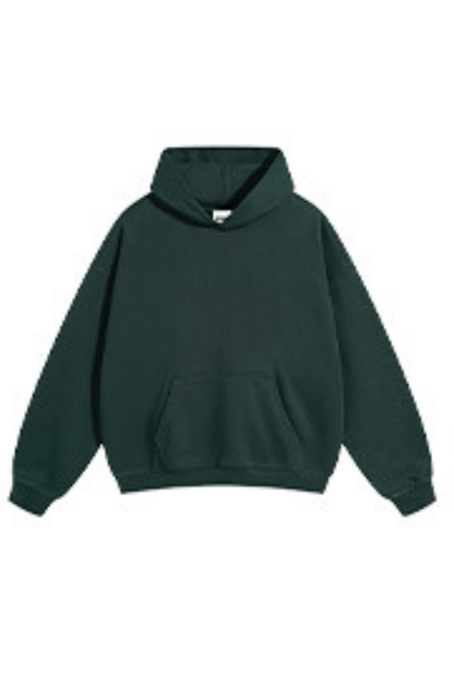 Women's FallWinter 430g Terry Solid LooseDropShoulder Hoodie