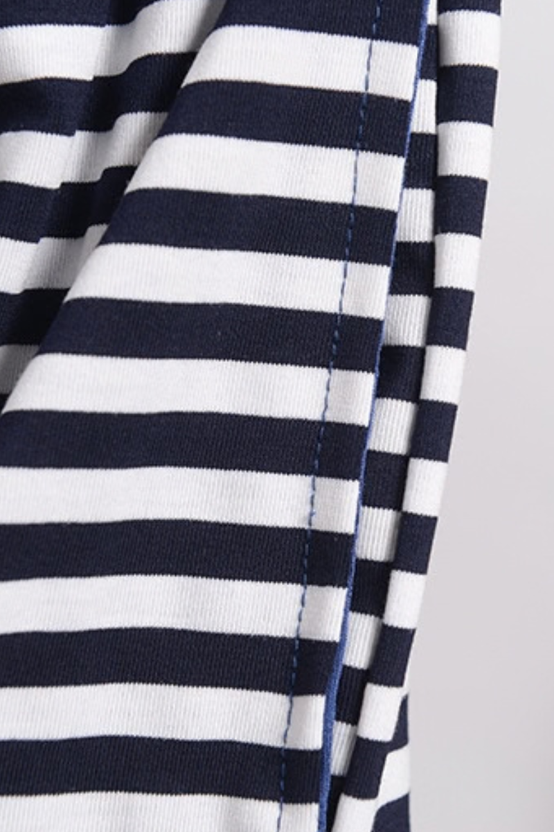 Women All Season Striped Straight Leg Lounge Pants