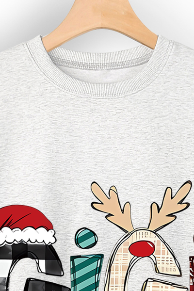 Women's Gigi Claus Loose Long Sleeve Casual Sweatshirt