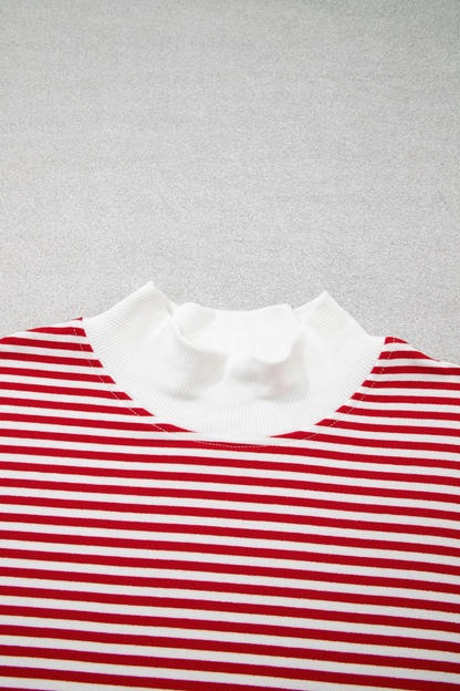 Women's Winter Casual Striped Long Sleeve Two Piece Set