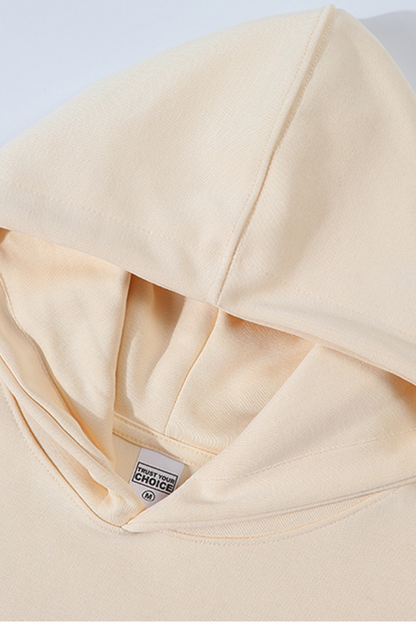Women Fall 350gsm Cropped Drop Shoulder Pullover Hoodie