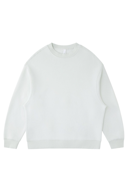 Men's Fall Winter Fleece-Lined Loose Crewneck Sweatshirt