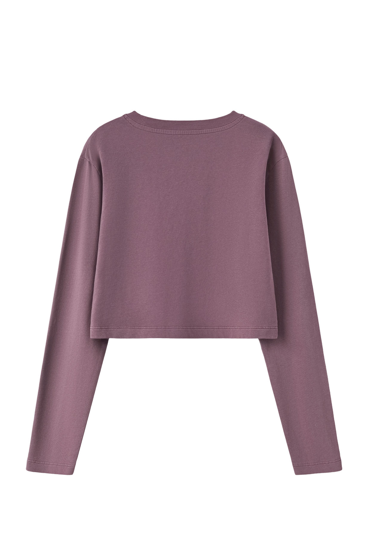 Women's Washed Raw Cut Patchwork Boxy Crewneck Sweatshirt